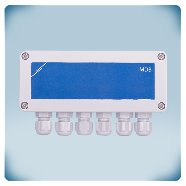 Caja de distribución Modbus con grado de protección IP65