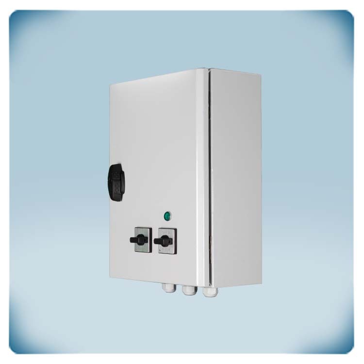 Regulador de motor monofásico 230 V con 2 velocidades en 5 escalones con caja IP
