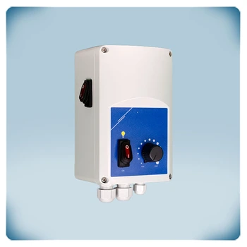 Regulador de ventilador con interruptor de lámpara con caja IP54