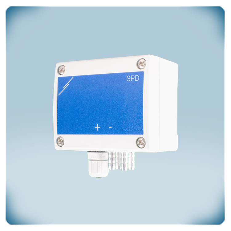 Doble sensor de presión 6 kPa con caja IP65