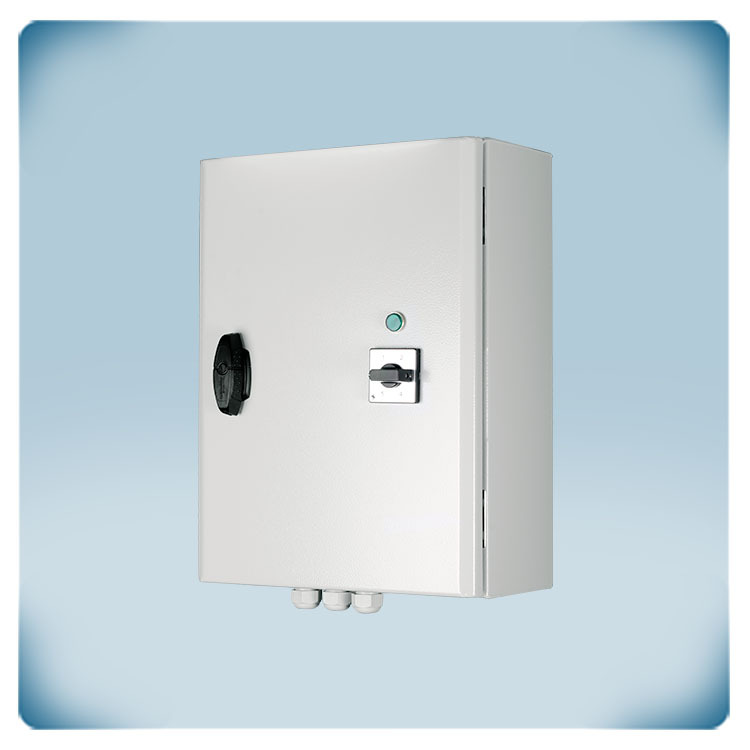 Regulador de ventilador 400 VCA por autotransformador con caja IP54 