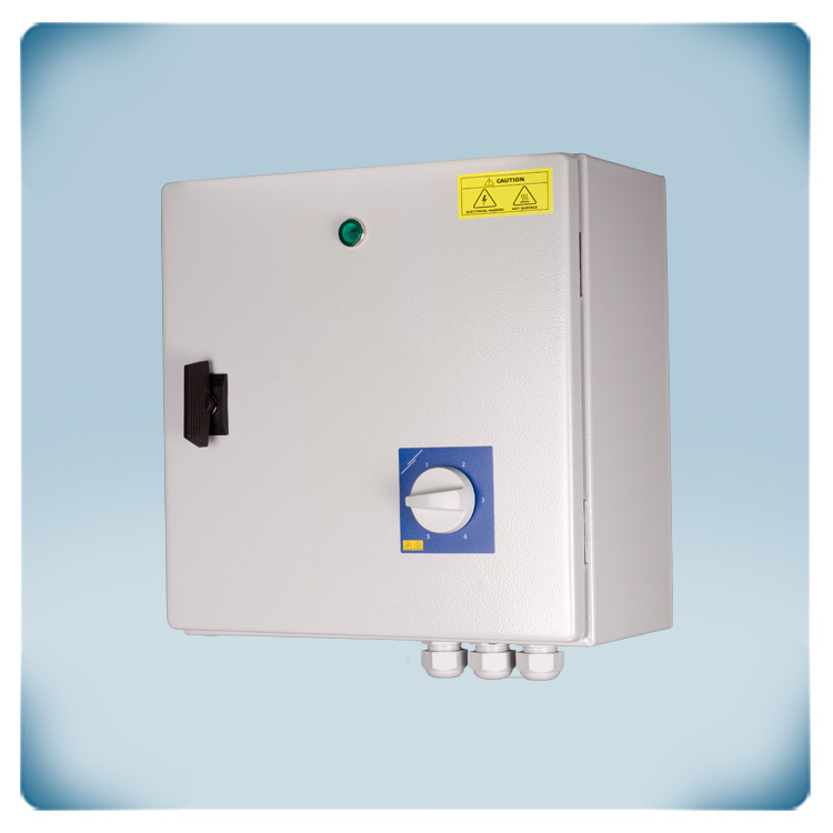Controlador de motor 400 VCA con TK por transformador con caja IP54 