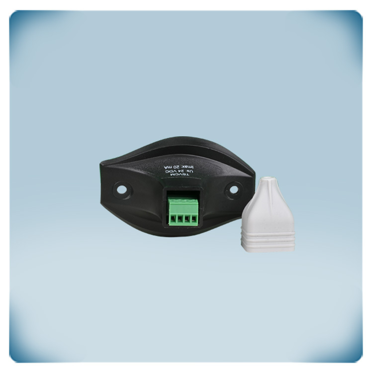 Sensor para conductos, bloque de terminales, tapa