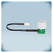 Perilla de plástico, PCB y cables