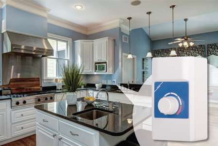 Potenci&oacute;metro en una cocina estadounidense