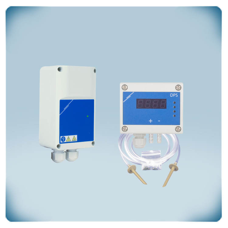 Sensor de presión diferencial con fuente de alimentación