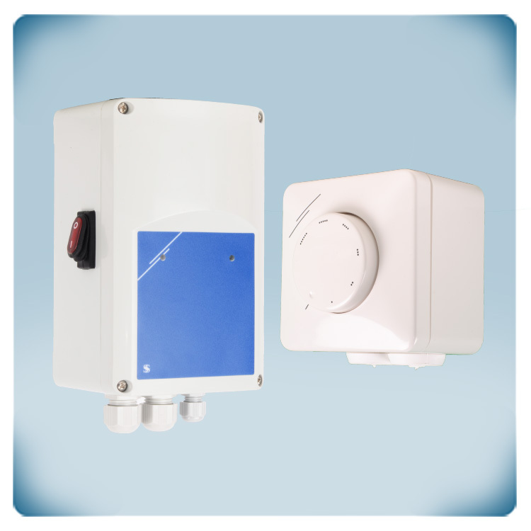 Control remoto de ventilador de suministro de aire con motor 230 VAC