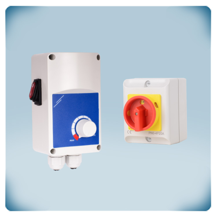 Control de velocidad de ventilador, motor AC, regulable por tensión: 230VAC-1,5A