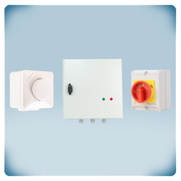 Control de velocidad de ventilador, AC motor regulable por tensión: 230 VAC/10A