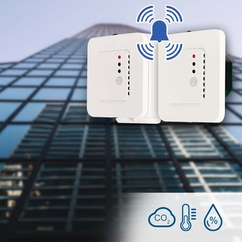 Sensores de CO2 con indicación acústica y visual