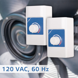 Regulador de velocidad de ventiladores con motores 120 VAC, 60 Hz