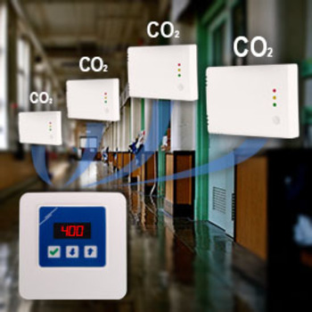 Un système de ventilation contrôlé par 6 capteurs de CO2 différents