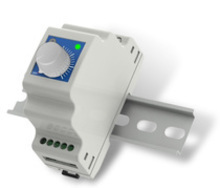 Régulateur vitesse de ventilateur avec bouton de réglage et LED montage sur rail DIN