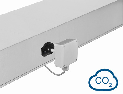 Capteur de CO2 dans une gaine de ventilation