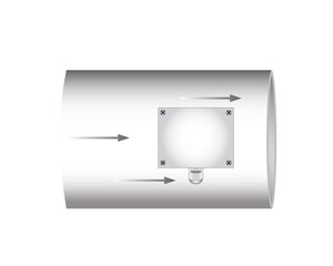 Dessin d'une gaine d'air