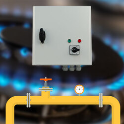 R&eacute;gulation de vitesse de ventilateur avec commande de vanne gaz, monophas&eacute; 400 V