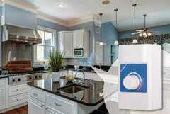 Ventilateur de vitesse dans une cuisine americaine