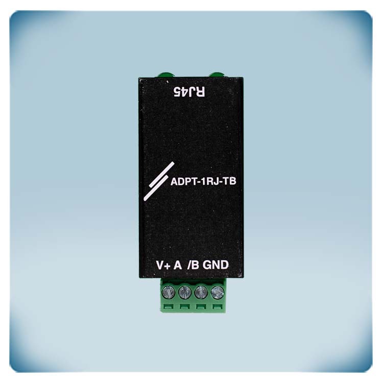 Convertisseur pour convertir alimentation Modbus de RJ45 en bornier