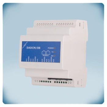 Transferer 8 signaux d'entrée analogiques dans des registres d'entrée Modbus RTU