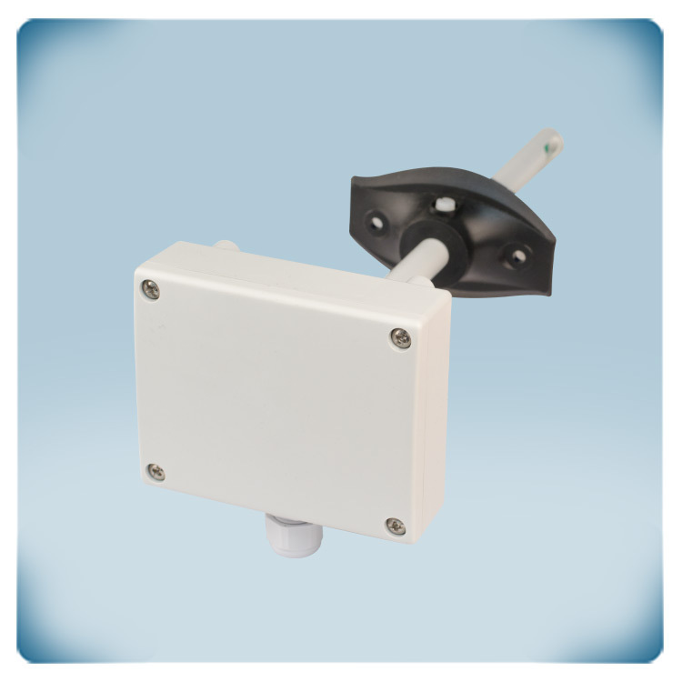 Boîtier gris étanche avec sonde pour gaine