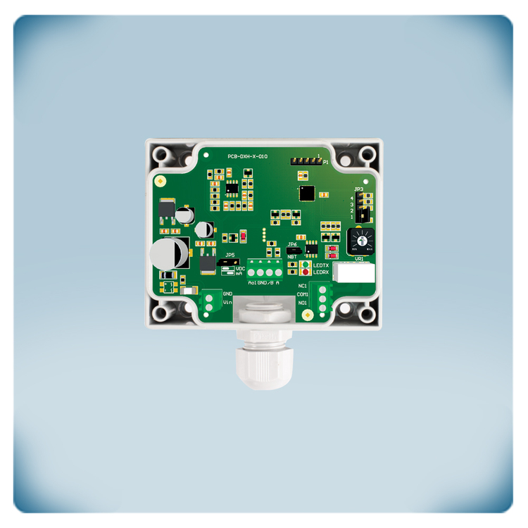 Circuit capteur commutateur gaine pour mesure d'humidité dans systèmes de conduit