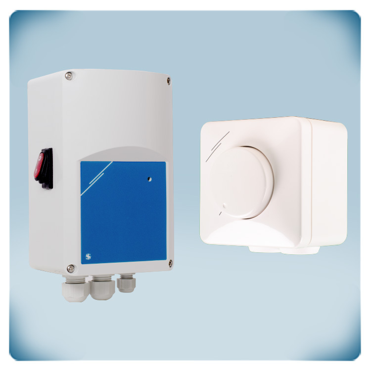 Contrôle à distance ventilateurs AC avec moteur monophasé 1,5 A
