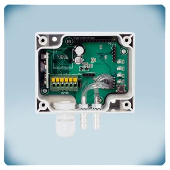 Circuit capteur régulateur pour actionneur alimenté VCC pour mesurer pression différentielle 1 kPa