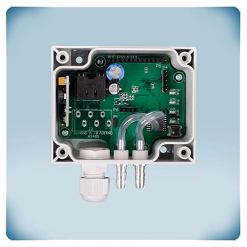 Circuit capteur régulateur alimenté PoM pour mesurer pression différentielle -125 à 125 Pa