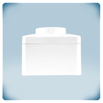 Boîtier en plastique blanc avec bouton rotatif