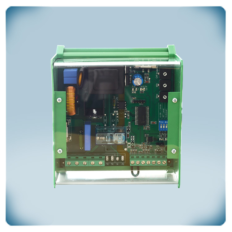Régulateur électronique rail DIN 6 A avec entrée analogique pour réguler la vitesse de moteur monophasé