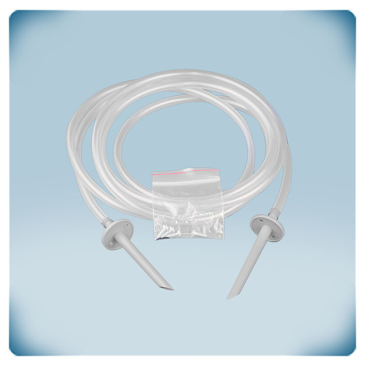 Kit de raccordement à pression différentielle avec 2 buses en plastique et 2 tubes PVC transparents