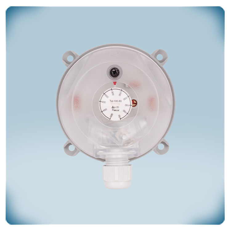 Boîtier pressostat 50 à 500 Pa très sensible et réglable