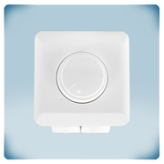 Boîtier en plastique gris clair avec bouton