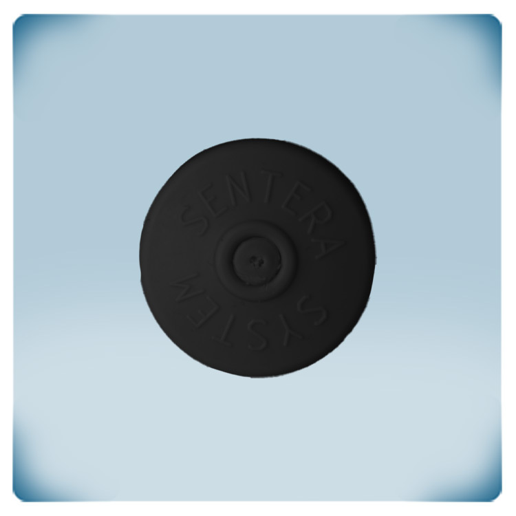 Morceau de plastique noir en forme de cône