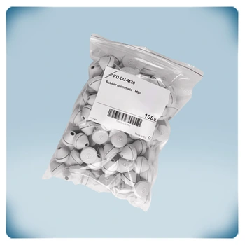 Sac en plastique avec des composants gris clair