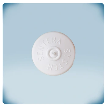 Morceau de plastique blanc en forme de cône