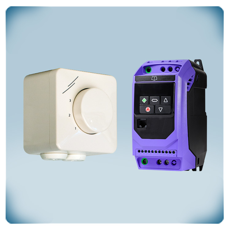 Controllo manuale Motore trifase 230 V 7 A | contr. remoto vel. per ventilatori