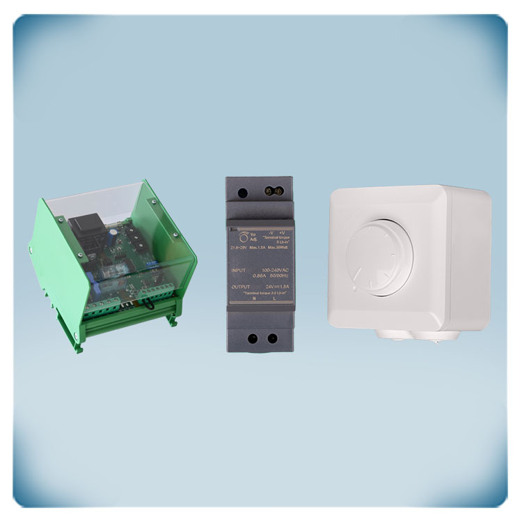 Regolatore velocità Din Rail con potenziometro per motori 6 A