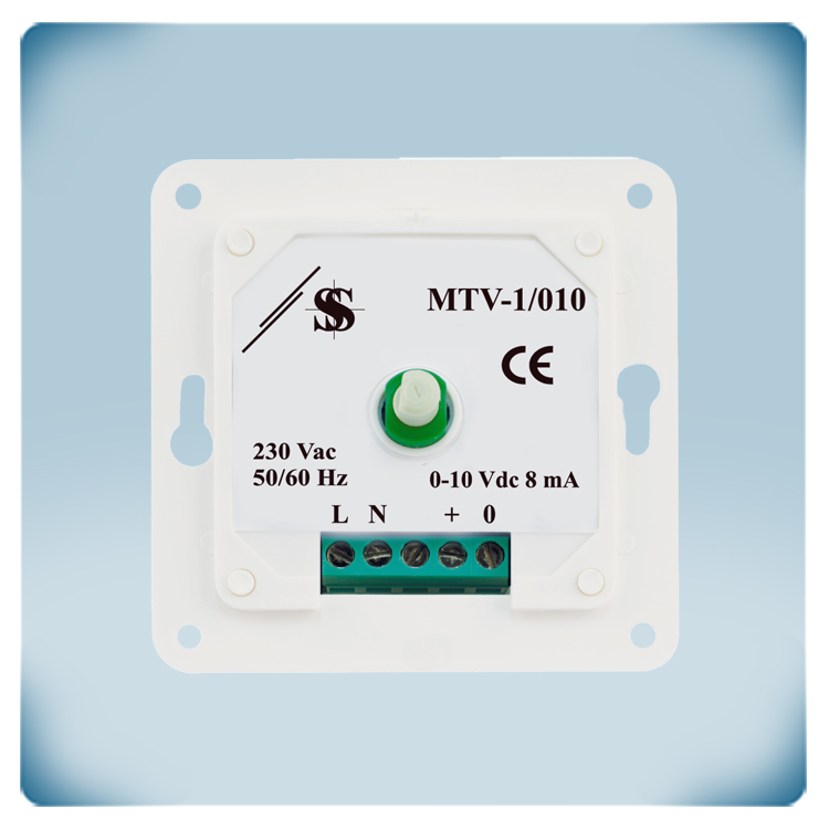 Potenziometro HVAC 0-10 V - IP 54 - 230 VAC senza posizione OFF per ventilatori