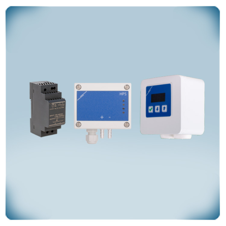 regolatore pressione differenziale -125 - 125 Pa, motore EC