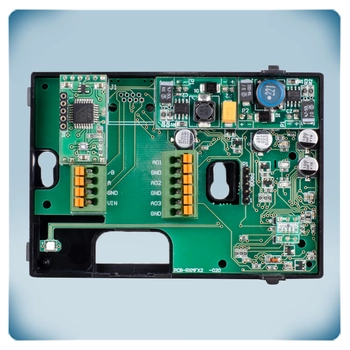 Box sensore temperatura | umidità 24 VDC - 3 uscite vista PCB per qualità dell'aria