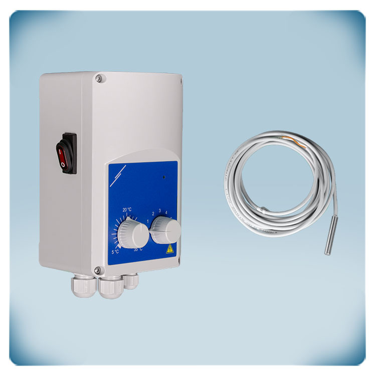 Termoventilatore EC e regolatore di raffreddamento