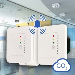 Sensore CO2 con allarme visivo ed acustico