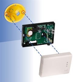 Voorbouwsensor voor holle wand