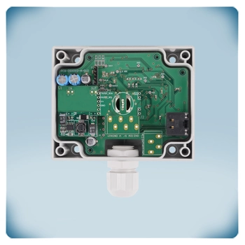 IP54 kanaalsensor waarmee u intelligent regelt op vochtigheid en temperatuur.