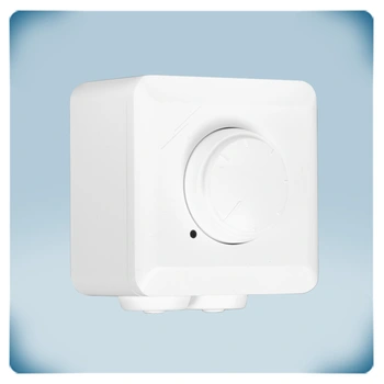 witte behuizing, draaiknop, LED