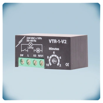 Elektronische vertragingstimer voor fans in toilet of badkamer. VTR-1-V2