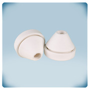 cone-shaped white piece of plastic