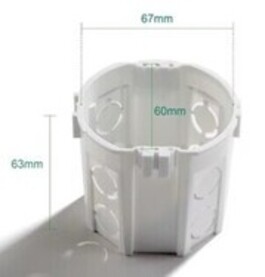 Afmetingen EU-wandmontagedoos