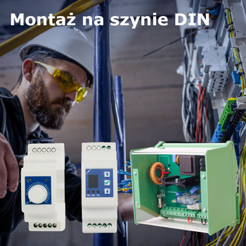 Elektroniczne regulatory obrotów wentylatora do montażu na szynę DIN